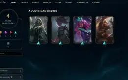 Conta Platina 2 4 Skins Smurf