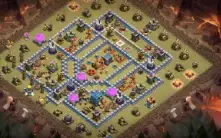 cv15 + cv13 Clash of clans semi full, bônus uma cv12 semi fu