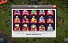 cv15 + cv13 Clash of clans semi full, bônus uma cv12 semi fu