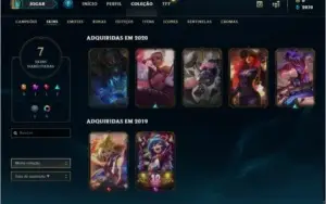 CONTA DE 10 ANOS LEAGUE OF LEGENDS -  UNRANKED