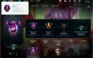 Conta MESTRE com 19 skins e 55 champs