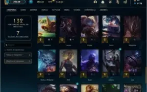 Conta MESTRE com 19 skins e 55 champs