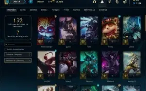 Conta MESTRE com 19 skins e 55 champs