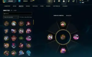Unranked com 40 Champs e 13 Skins + 4 Fragmentos
