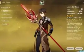 Conta Genshin Impact AR51 Bem UPADA