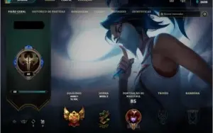 Conta de LOL Gold 1 Skins e Champs, MMR BOM