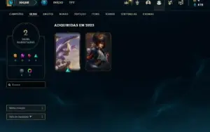 Platina 4 com 28 Champs e 2 Skins + 25 Espolios