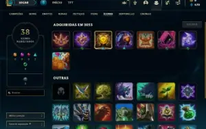 Platina 4 com 28 Champs e 2 Skins + 25 Espolios