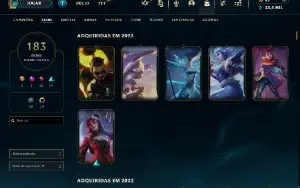 conta all champions 183 skins