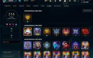 conta all champions 183 skins