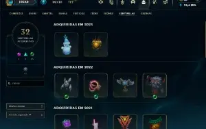 conta all champions 183 skins