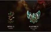 CONTA PLATINA 5 - POUCOS CHAMPS E SKINS