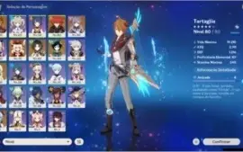 AR 50+ VENTI c1, KLEE c1, CHILDE, DILUC c1 GENSHIN IMPACT