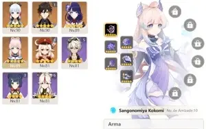 CONTA GENSHIN AR56 ASIA 8 PERSONAGENS 5⭐BENNETT C5/FUMETSU⭐