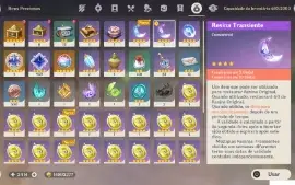 Genshin AR 60 NA 21 personagens 5t 8 armas t5 (Só char bom)
