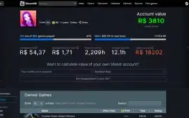 Conta steam a venda 15 anos nivel 54 com 349 jogos