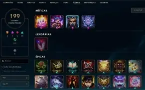 Conta de lol com 159 skins / Todos Campeões