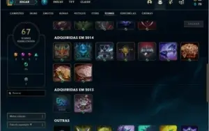 Conta ouro 4 com 2 skins e 32 champs ( MAIN JG ) de 2013