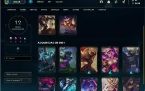 Conta ferro 2 com 24 Champs e 12 Skins