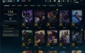 Esmeralda 3 com 55 Champs e 31 Skins + 5 Vitoriosas