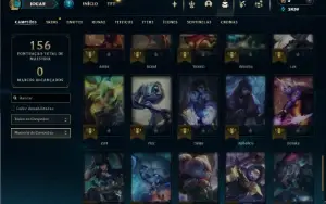 Esmeralda 3 com 55 Champs e 31 Skins + 5 Vitoriosas