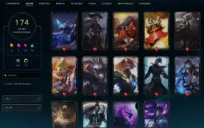Conta League Of Legends Season 2 Diamante 4 174 Skins Full