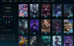Conta League Of Legends Season 2 Diamante 4 174 Skins Full
