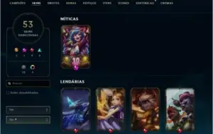PRATA 3 + 65 CHAMPS/54SKINS pra vender LOGO!!