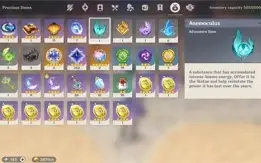 Diluc Skin, Yoimiya C1, Venti C1, Zhongli, Baal, Kazuha, Hom
