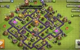 Clash of clans|cv 7 totalmente full com 5 construtores