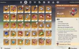 Kazuha, Mona, Keqing, Qiqi + 3 armas T5
