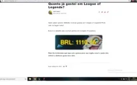 conta do lol com mais de 1k em skin
