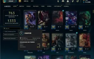 Conta Unranked com TODOS os champs e 368 Skins + UrfWick