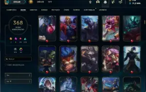 Conta Unranked com TODOS os champs e 368 Skins + UrfWick