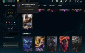 Conta Unranked com TODOS os champs e 368 Skins + UrfWick