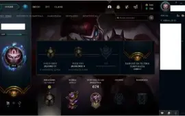 Conta de league of legends 395 skins,todos campeões