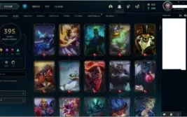 Conta de league of legends 395 skins,todos campeões