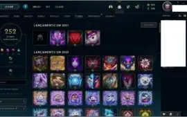 Conta de league of legends 395 skins,todos campeões