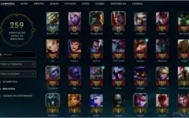 Vendo conta de lol platina