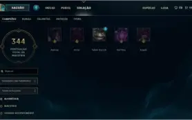 CONTA PLATINA V COM MUITAS SKINS LEAGUE OF LEGENDS