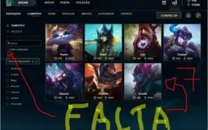 Conta League Of Legends Lv 130 / Gold III / Faltam 7 Campeão