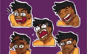 Faço emotes para streamers