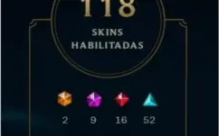 conta lol lvl 288