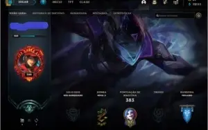 conta lol lvl 288