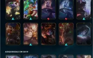 conta lol lvl 288