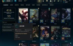 Unranked com TODOS os champs e 102 Skins ( TOP / JG )