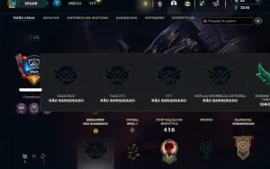Unranked com TODOS os champs e 102 Skins ( TOP / JG )