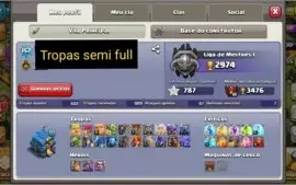 clash of clans cv11 rainha 50