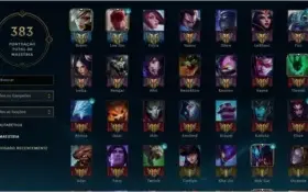 Conta Lol UNRANKED + 105 campeoes + 48 skins 2 ultimates