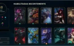 Conta Lol UNRANKED + 105 campeoes + 48 skins 2 ultimates